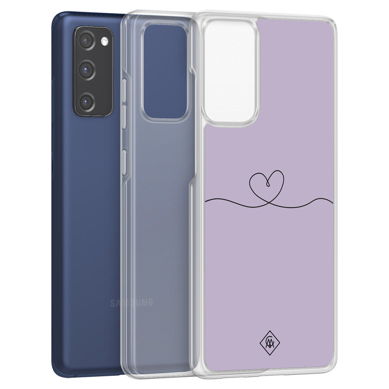 Casimoda Samsung Galaxy S20 FE hybride hoesje - Hart lila