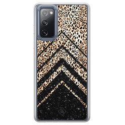 Casimoda Samsung Galaxy S20 FE hybride hoesje - Chevron luipaard