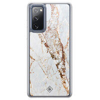 Casimoda Samsung Galaxy S20 FE hybride hoesje - Marmer goud