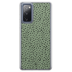 Casimoda Samsung Galaxy S20 FE hybride hoesje - Green confetti