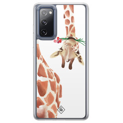 Casimoda Samsung Galaxy S20 FE hybride hoesje - Giraffe