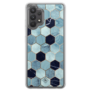Casimoda Samsung Galaxy A32 4G  hybride hoesje - Blue cubes