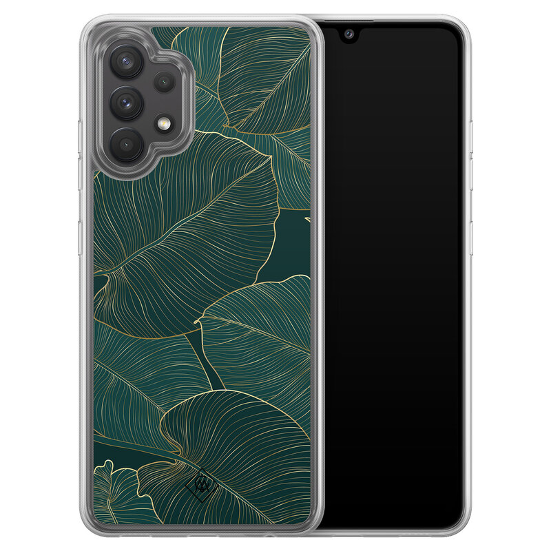 Casimoda Samsung Galaxy A32 4G  hybride hoesje - Monstera leaves