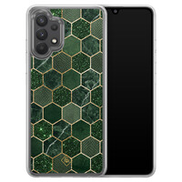 Casimoda Samsung Galaxy A32 4G  hybride hoesje - Kubus groen