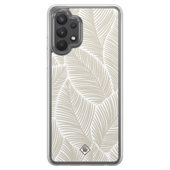 Casimoda Samsung Galaxy A32 4G  hybride hoesje - Palmy leaves beige