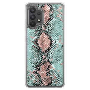 Casimoda Samsung Galaxy A32 4G  hybride hoesje - Snake pastel