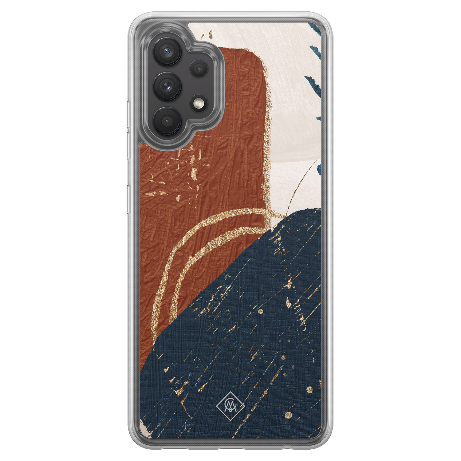 Samsung Galaxy A32 4G hybride hoesje - Abstract terracotta