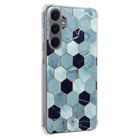 Casimoda Samsung Galaxy A55 shockproof hoesje - Blue cubes