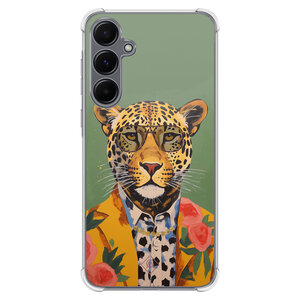 Casimoda Samsung Galaxy A55 shockproof hoesje - Luipaard hipster