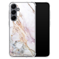Casimoda Samsung Galaxy A55 shockproof hoesje - Parelmoer marmer