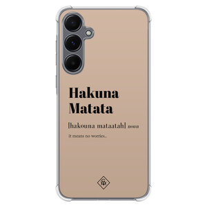 Casimoda Samsung Galaxy A55 shockproof hoesje - Hakuna matata
