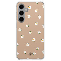 Casimoda Samsung Galaxy S24 shockproof hoesje - Sweet daisies