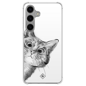 Casimoda Samsung Galaxy S24 shockproof hoesje - Kat kiekeboe