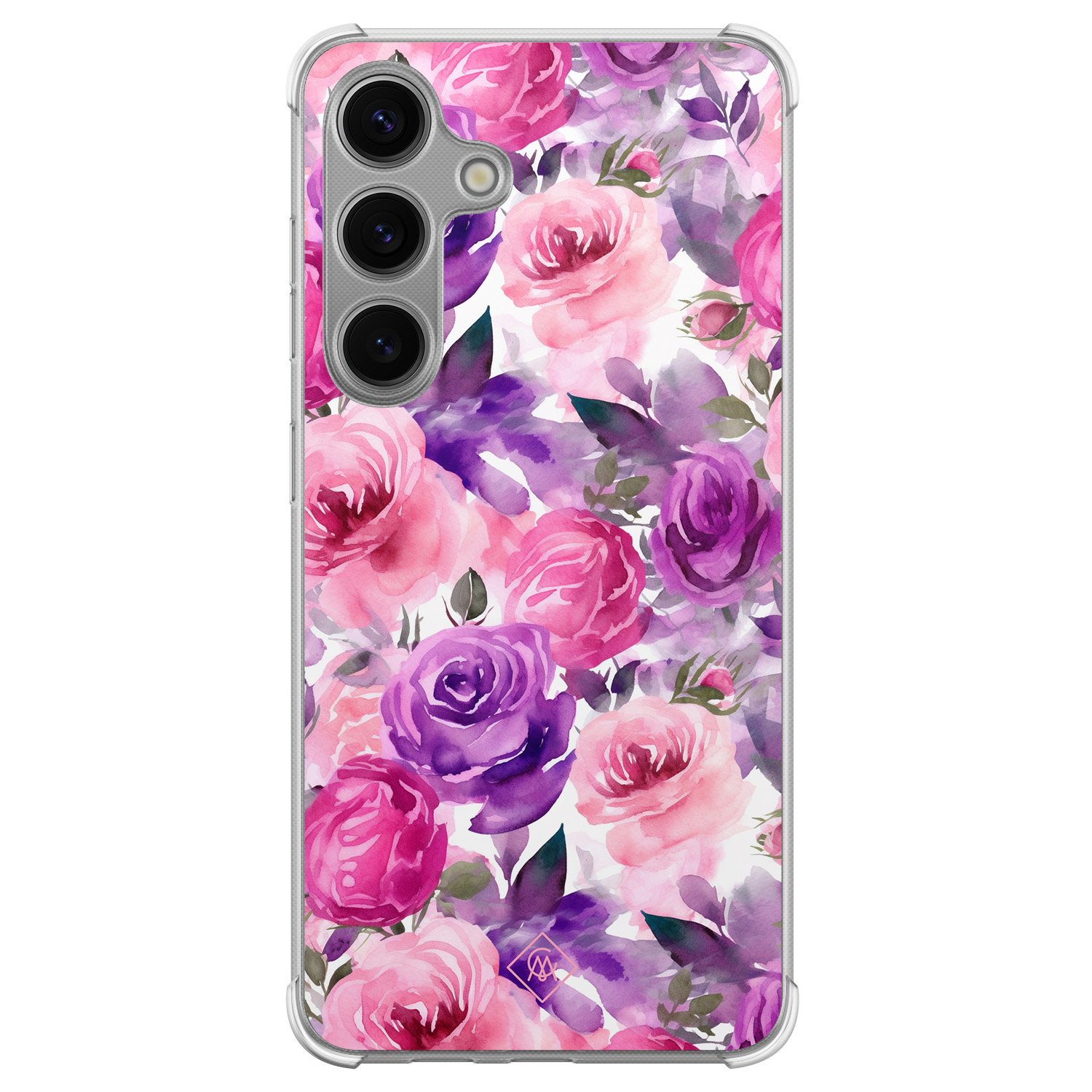 Samsung Galaxy S24 shockproof hoesje - Rosy blooms