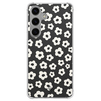 Casimoda Samsung Galaxy S24 shockproof hoesje - Retro bloempjes