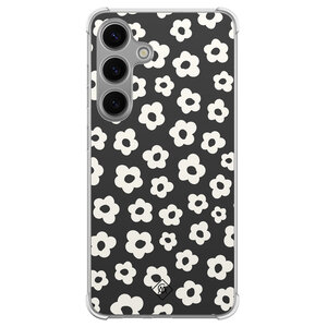 Casimoda Samsung Galaxy S24 shockproof hoesje - Retro bloempjes