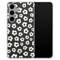 Casimoda Samsung Galaxy S24 shockproof hoesje - Retro bloempjes