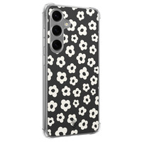 Casimoda Samsung Galaxy S24 shockproof hoesje - Retro bloempjes