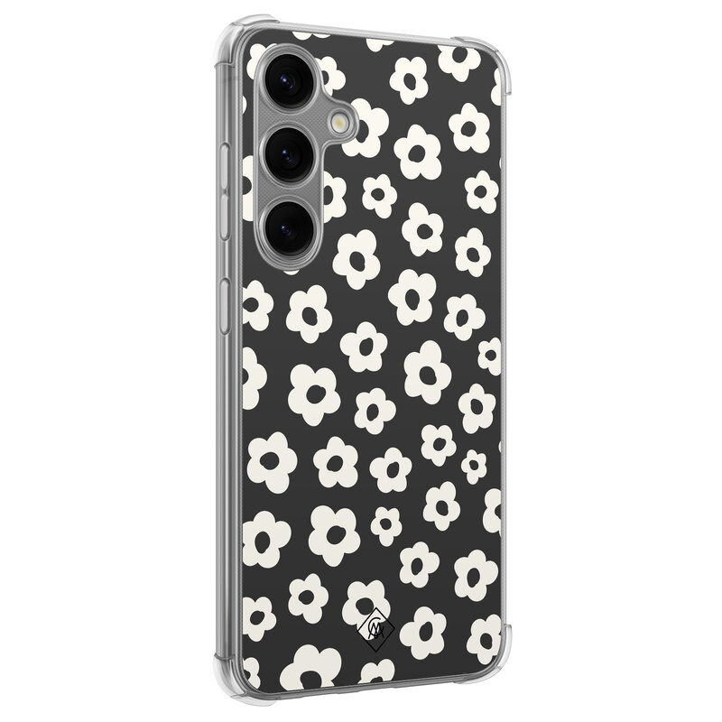 Casimoda Samsung Galaxy S24 shockproof hoesje - Retro bloempjes