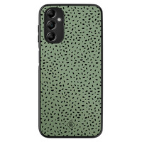Casimoda Samsung Galaxy A14 hoesje - Green confetti