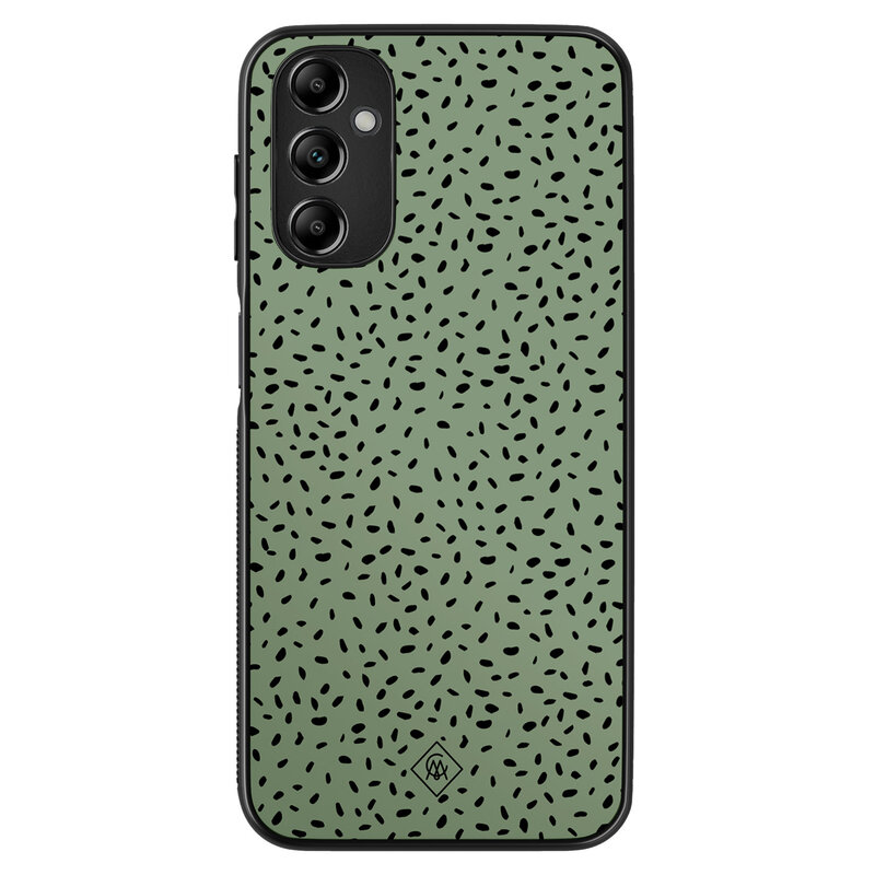 Casimoda Samsung Galaxy A14 hoesje - Green confetti