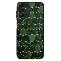 Casimoda Samsung Galaxy A14 hoesje - Kubus groen