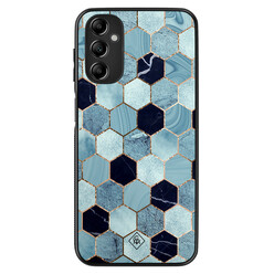 Casimoda Samsung Galaxy A14 hoesje - Blue cubes