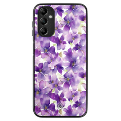 Casimoda Samsung Galaxy A14 hoesje - Floral violet