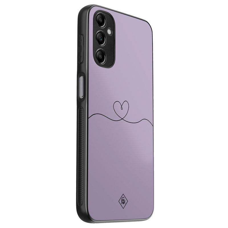 Casimoda Samsung Galaxy A14 hoesje - Hart lila