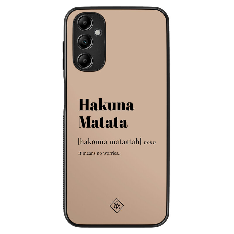 Casimoda Samsung Galaxy A14 hoesje - Hakuna matata