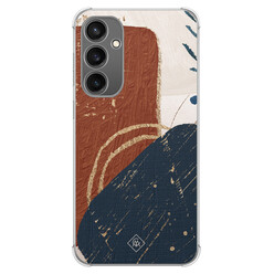 Casimoda Samsung Galaxy S23 FE shockproof hoesje - Abstract terracotta