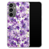 Casimoda Samsung Galaxy S23 FE shockproof hoesje - Floral violet