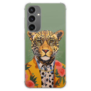 Casimoda Samsung Galaxy S23 FE shockproof hoesje - Luipaard hipster