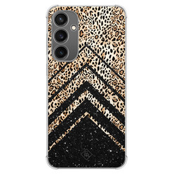 Casimoda Samsung Galaxy S23 FE shockproof hoesje - Chevron luipaard