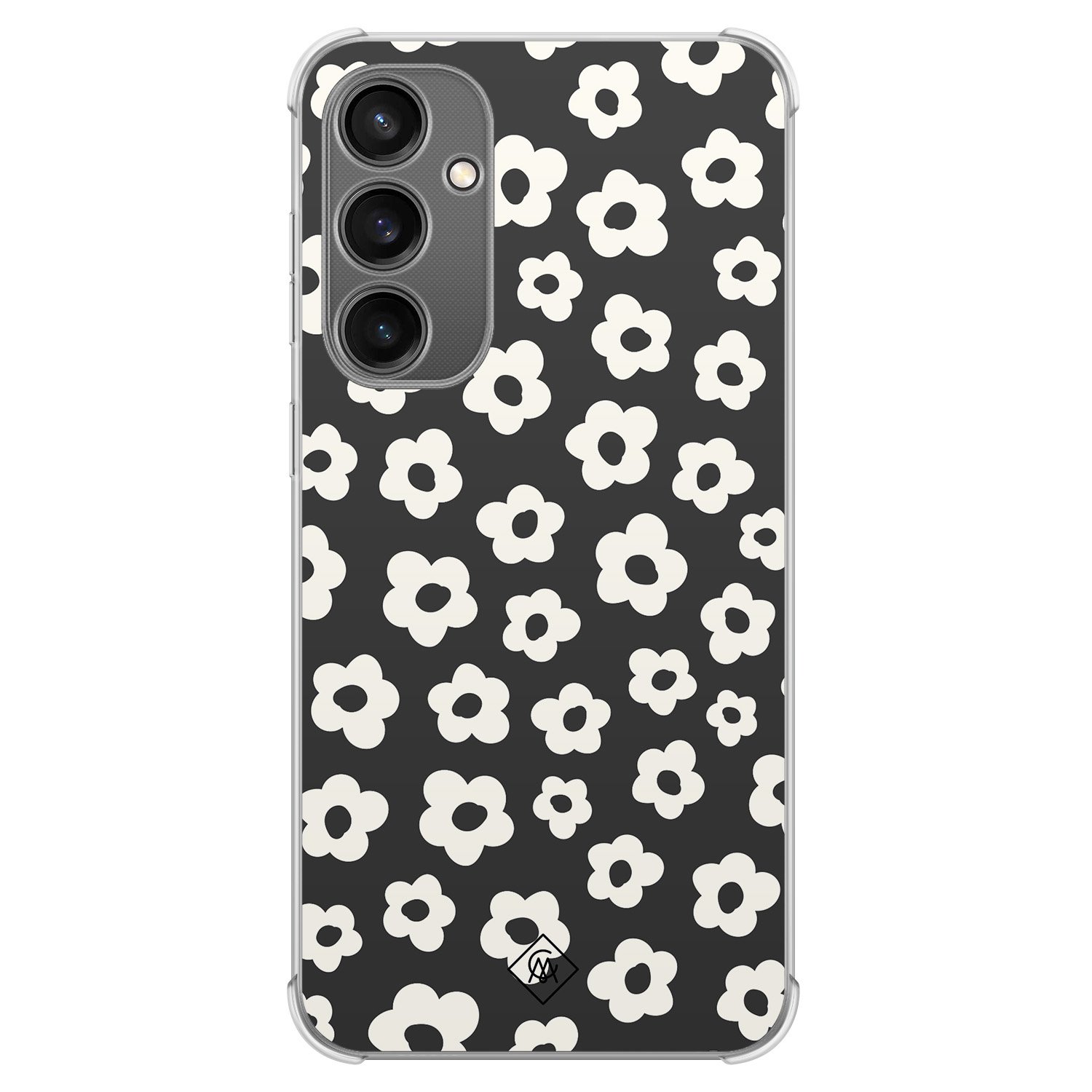 Samsung Galaxy S23 FE shockproof hoesje - Retro bloempjes