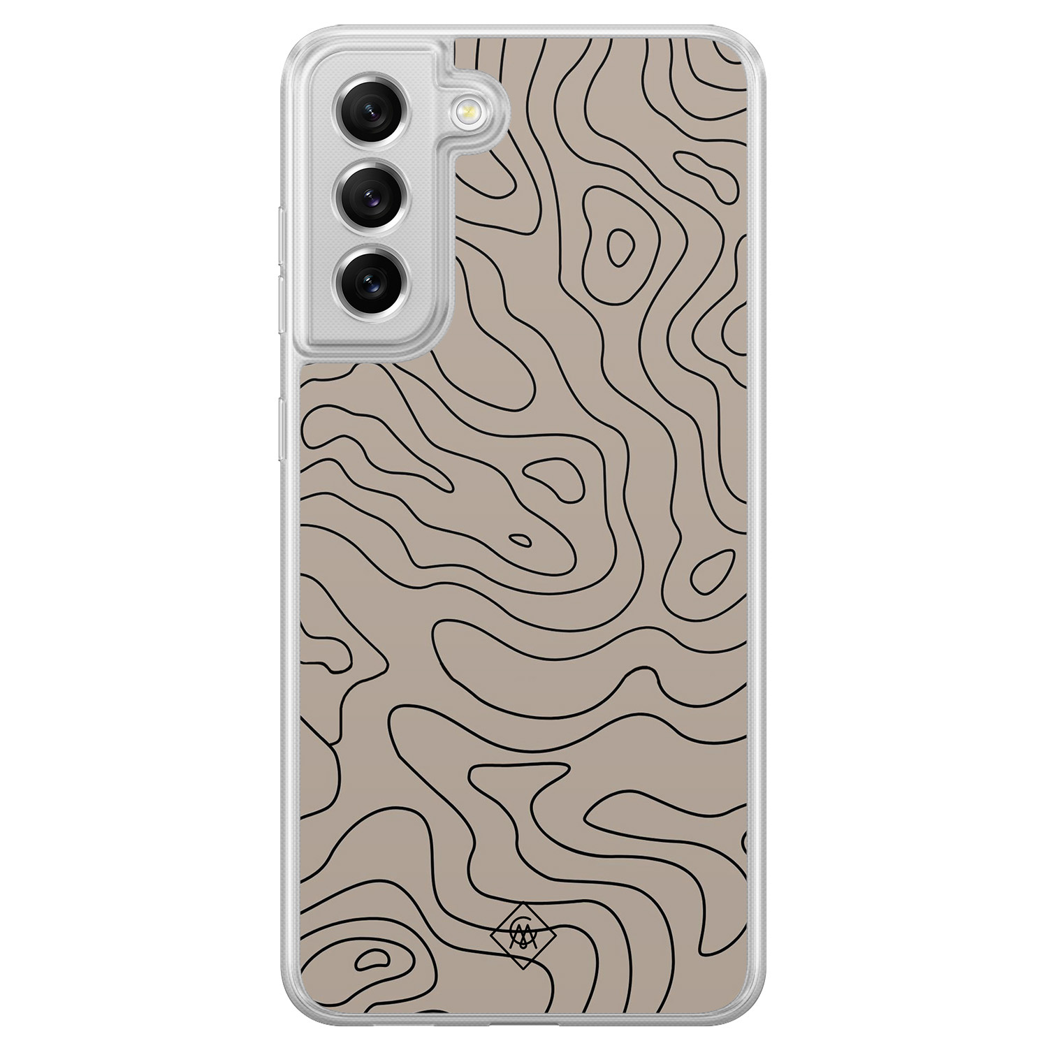 Samsung Galaxy S21 FE hybride hoesje - Abstract lines