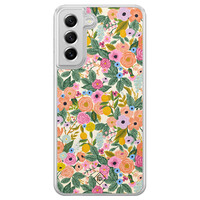 Casimoda Samsung Galaxy S21 FE hybride hoesje - Pink gardens