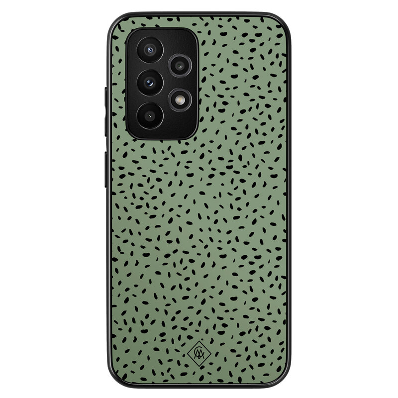 Casimoda Samsung Galaxy A52 hoesje - Green confetti