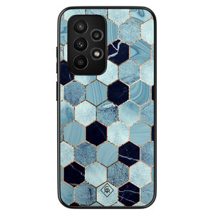 Casimoda Samsung Galaxy A52 hoesje - Blue cubes