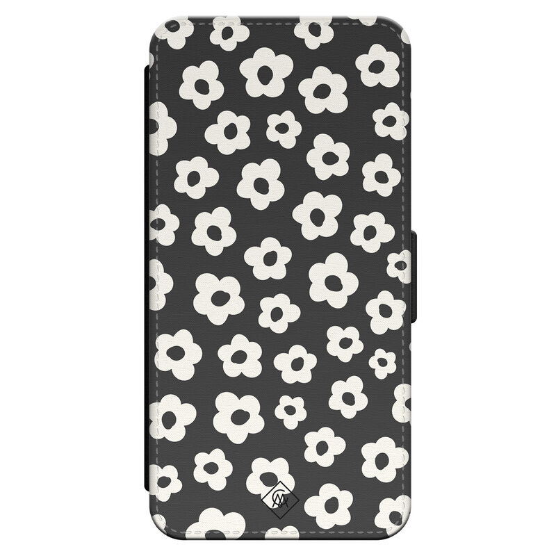 Casimoda iPhone 15 Pro flipcase - Retro bloempjes