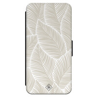 Casimoda iPhone 15 Pro flipcase - Palm leaves beige