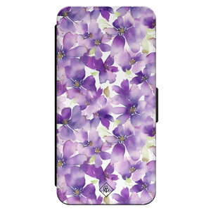 Casimoda iPhone 15 Pro flipcase - Floral violet