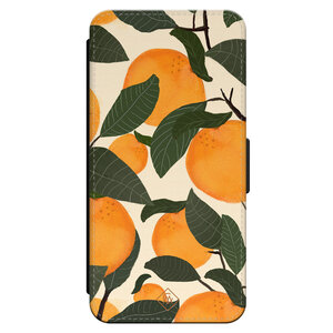 Casimoda iPhone 15 Pro flipcase - Orange garden