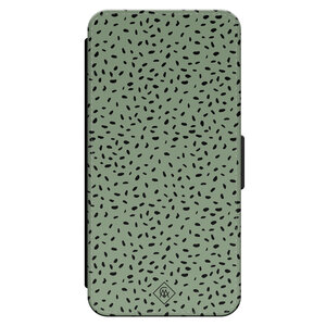 Casimoda iPhone 15 Pro flipcase - Green confetti