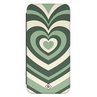 Casimoda Samsung Galaxy A14 flipcase - Hart swirl groen