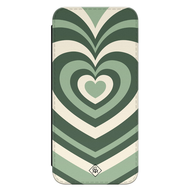 Casimoda Samsung Galaxy A14 flipcase - Hart swirl groen