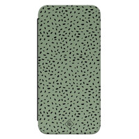 Casimoda Samsung Galaxy A14 flipcase - Green confetti