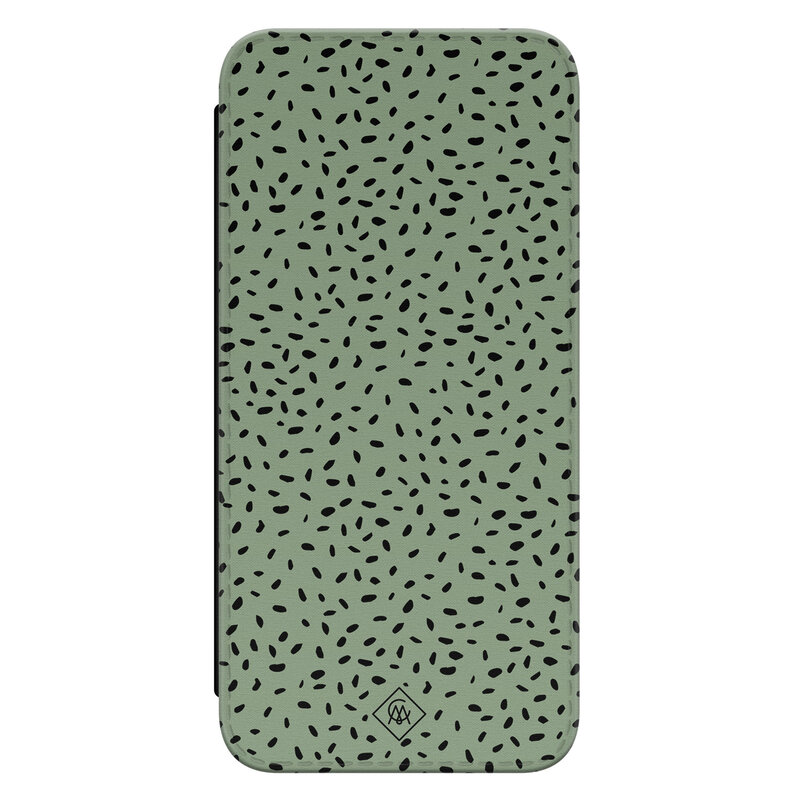 Casimoda Samsung Galaxy A14 flipcase - Green confetti