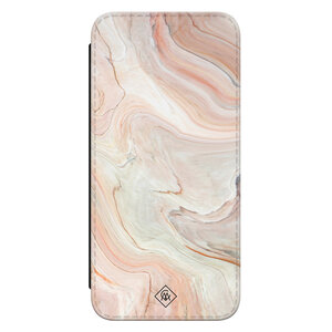 Casimoda Samsung Galaxy A14 flipcase - Marmer waves