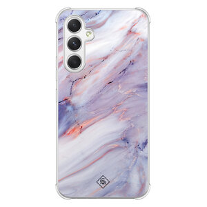 Casimoda Samsung Galaxy A15 shockproof hoesje - Marmer paars